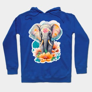 Minimal Cute Baby Elephant Hoodie